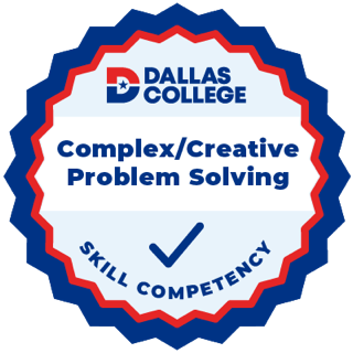 Dallas College Complex and Creative Problem Solving skill badge