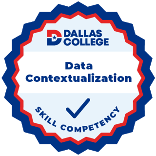 Dallas College Data Contextualization skill badge