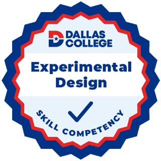 Dallas College Experimental Design skill badge