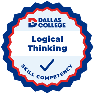 Dallas College Logical Thinking skill badge