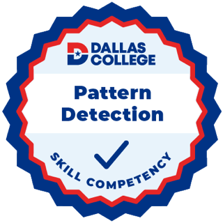 Dallas College Pattern Detection skill badge