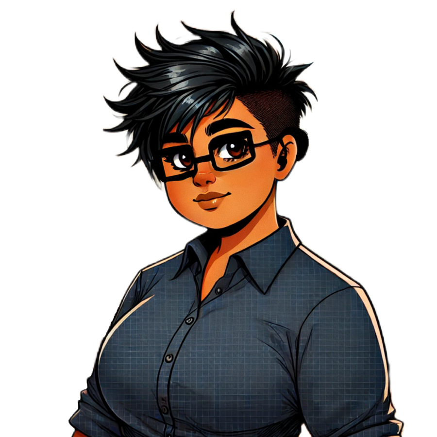 Illustrated portrait of Crystal Hollis